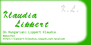 klaudia lippert business card